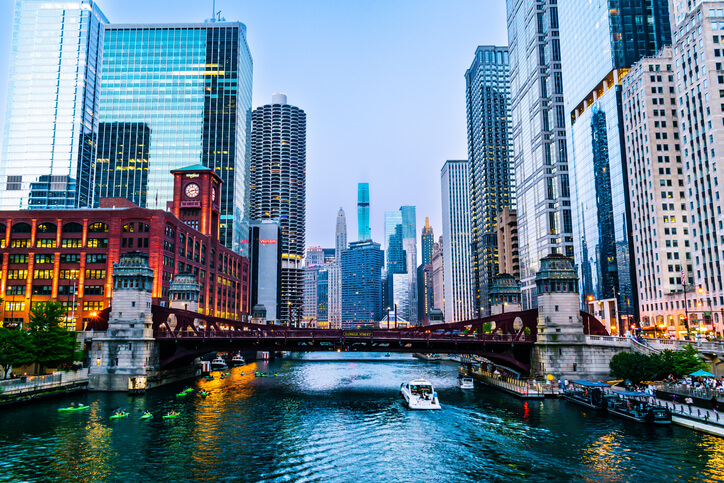 A city view of someone living in Chicago